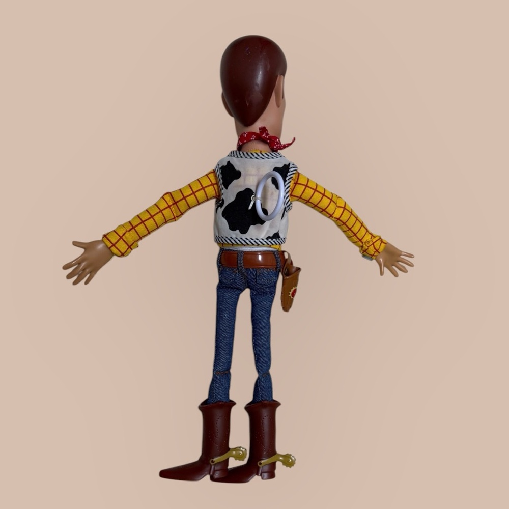 Toy Story Andy Sheriff Woody Talking Figure With Pull String England Disney - Picture 2 of 6
